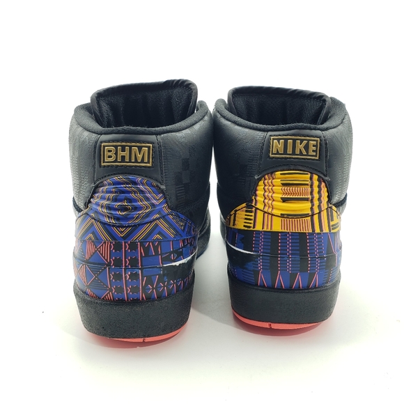 Mens Nike Air Jordan 2 Retro BHM Black History Month Size 8 No Box BQ7618-007 - Picture 3 of 9